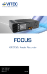 Vitec Multimedia FOCUS FS-T2001 User manual
