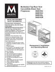 Vermont Castings 360DVSR Operating instructions