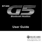 Bluetake Technology BT400 G5 User guide