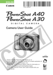 Canon PowerShot A30 User guide