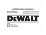 DeWalt D25580 Instruction manual
