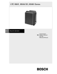 Bosch LTC 8564 Series Instruction manual