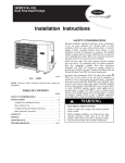 Carrier 38QRF018-036 Instruction manual