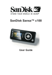 SanDisk Sansa C100 User guide