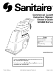 Commercial Carpet Extraction Cleaner Ownerʼs Guide SC6090