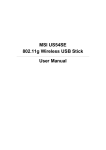 MSI US54SE User manual