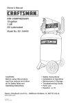 Craftsman 921.166400 Operating instructions