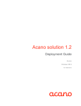 Acano Solution Installation guide