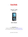Rockbox Sansa e200R User`s manual