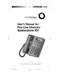 AT&T 954 User`s manual