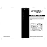 Roland MC-307 Owner`s manual