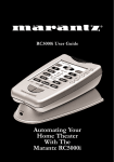Marantz RC5000 User guide