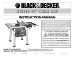 Black & Decker BT2500 Instruction manual