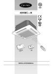 Carrier 40KMC Installation manual