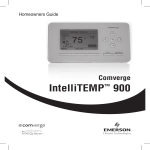 Emerson Comverge IntelliTEMP 900 Troubleshooting guide