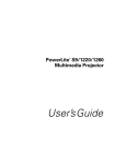 Epson PowerLite 1260 User`s guide
