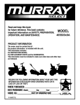 Murray 465600x8A Operating instructions