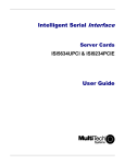 Multitech ISI5634UPCI/4 User guide