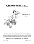 MTD 31AE640F352 Operator`s manual