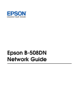 Epson B-508DN User`s guide