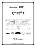 American Audio DCD PRO200 MK3 Specifications