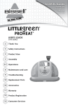 Bissell LITTLE GREEN PROHEAT 50Y6 SERIES User`s guide