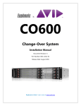Euphonix CO-600 Installation manual