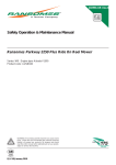 Ransomes Magna 250 Operating instructions