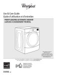 Whirlpool FRONT-LOADINGAUTOMATIC WASHER Use & care guide