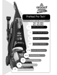 Bissell ProHeat Pro-Tech 8910 SERIES User`s guide