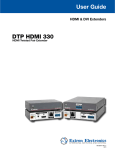 Extron electronics DTP DVI 330 User guide