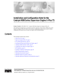 Cisco WS-X4013 - Supervisor Engine II-Plus-TS Specifications