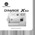 Minolta Dimage Dimage X Instruction manual