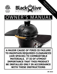 Black olive Pellet Grill 50-2615 Owner`s manual