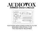 ASA Electronics AVP-7285 Owner`s manual