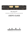 Art Pro VLA User`s guide