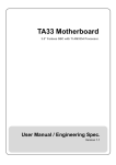 Winmate TA33 User manual