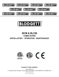 Blodgett BLCM Specifications
