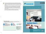 Daikin SUPER MULTI NX CTXS07JVJU User`s manual
