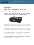 Enova DVX All-In-One Presentation Switchers
