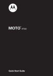 Motorola MOTO F902 User guide