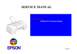 Epson Stylus COLOR 480SXU - Ink Jet Printer Service manual