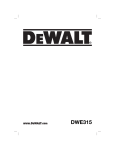 DeWalt DWE315 Technical data