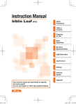 Biblio Leaf SP02 Instruction manual