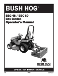 Bush Hog BBC 48 Operator`s manual