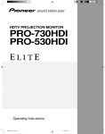 Elite PRO-530HD Operating instructions