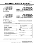 Sharp CD-DV999W Service manual