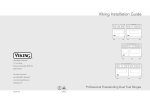 Viking VDSC560 Installation guide