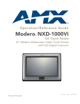 AMX NXD-1000Vi Specifications