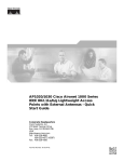 Cisco Aironet 1000 Series Specifications